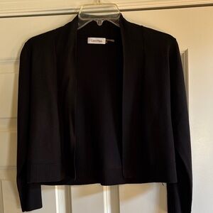 New Calvin Klein Women's Elegant Black Shrug Sweater